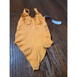 New Medium Large Fabletics Yitty Mimosa Nearly Naked Shaping Thong Bodysuit NWT